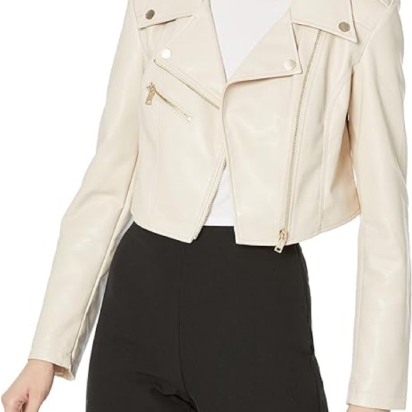 ‼️WOW‼️Michael Kors MOTO jacket cream color‼️ - Picture 1 of 4
